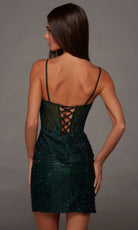 Alyce Paris 40202 - Sweetheart Linear Beaded Mini Dress