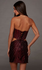 Alyce Paris 40211 - Side Cutout Beaded Strapless Dress