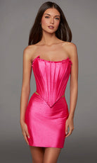 Alyce Paris 40214 - Ruffle Trim Scoop Neck Cocktail Dress