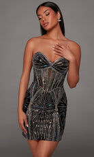 Alyce Paris 40232 - Jeweled Sweetheart Neck Bodycon Dress