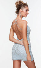 Alyce Paris 4506 - Sleeveless Beaded Cocktail Dress - detail view