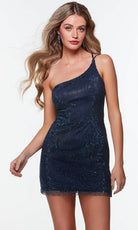 Alyce Paris 4588 - Beaded Dual Straps Cocktail Dress - view 4