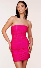 Alyce Paris 4738 - Beaded Strapless Cocktail Dress - designer prom dress at Silhouette Dresses
