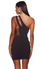 Alyce Paris 4822 - One-Shoulder Cut-Out Detailed Cocktail Dress