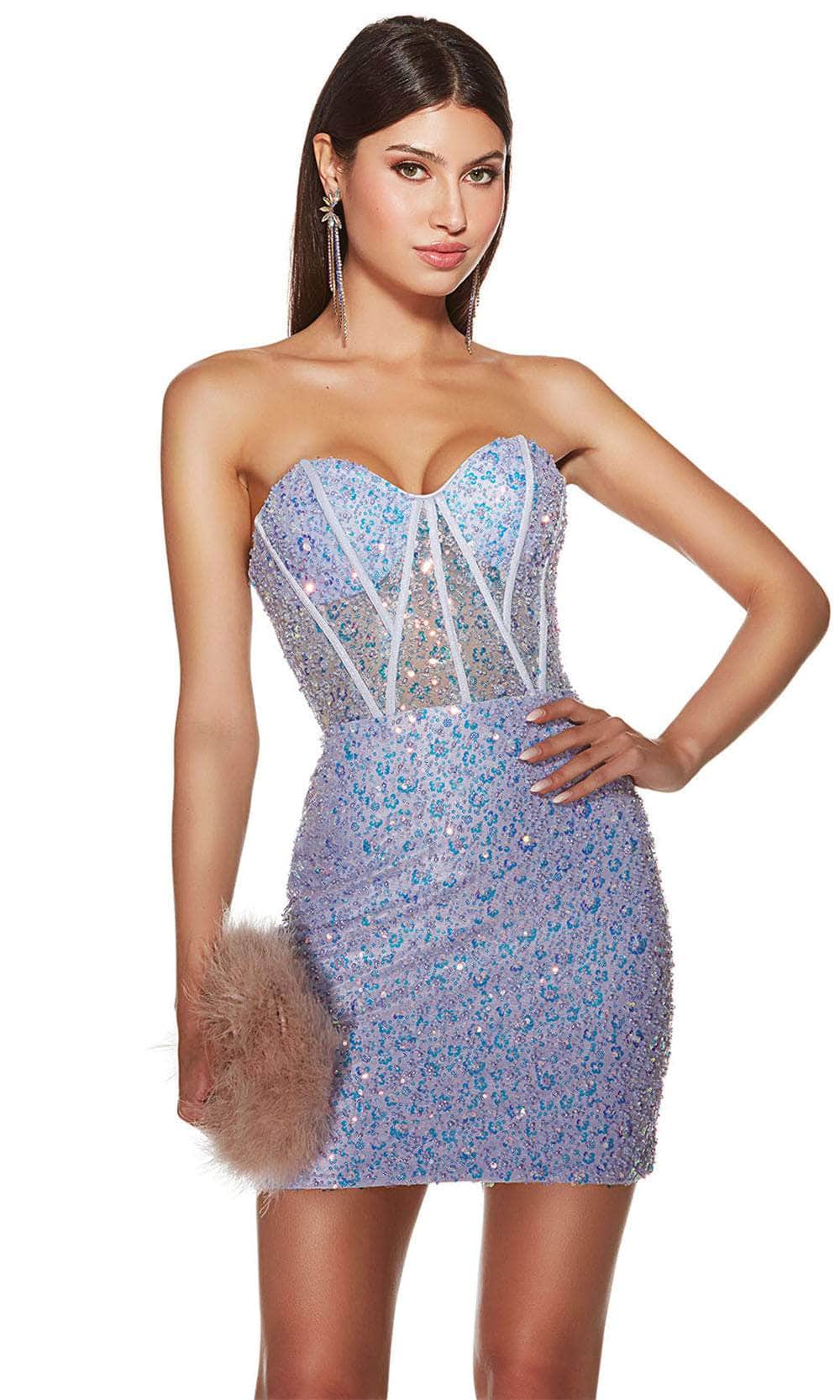 Alyce Paris 4825 - Bead Sweetheart Cocktail Dress - view 5