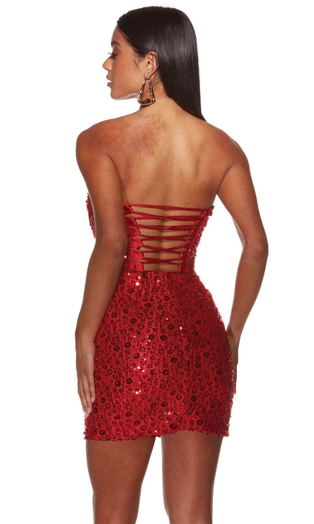 Alyce Paris 4825 - Bead Sweetheart Cocktail Dress - view 9