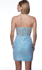Alyce Paris 4826 - Sequin Embellished Sweetheart Cocktail Dress - view 5