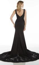 Alyce Paris 5065 - Plunging V-Neck Embroidered Mermaid Dress