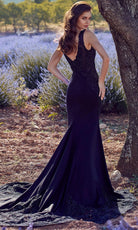 Alyce Paris 5065 - Plunging V-Neck Embroidered Mermaid Dress