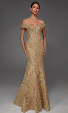 Alyce Paris 55007 - Mermaid Lace Applique Evening Gown - Silhouette Dresses