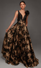 Alyce Paris 55008 - Sleeveless Burnout Organza A-Line Gown
