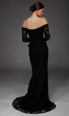 Alyce Paris 55018 - Floral Lace Off Shoulder Evening Gown - Silhouette Dresses