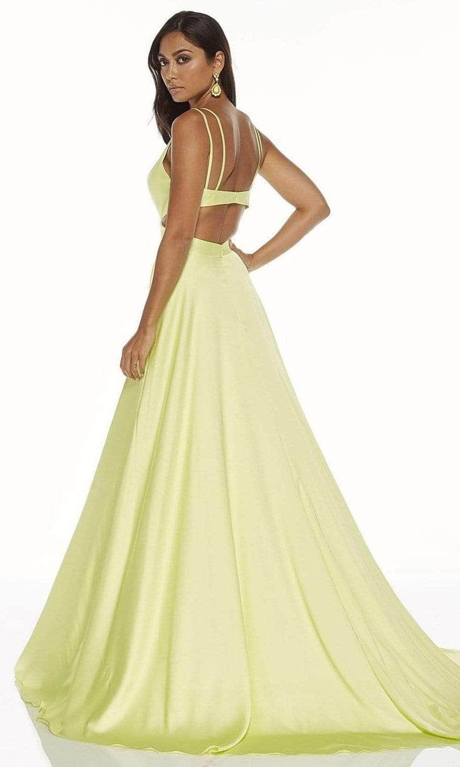 Alyce Paris 60453 - Cut Out V-Neck Evening Gown