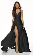 Alyce Paris 60453 - Cut Out V-Neck Evening Gown
