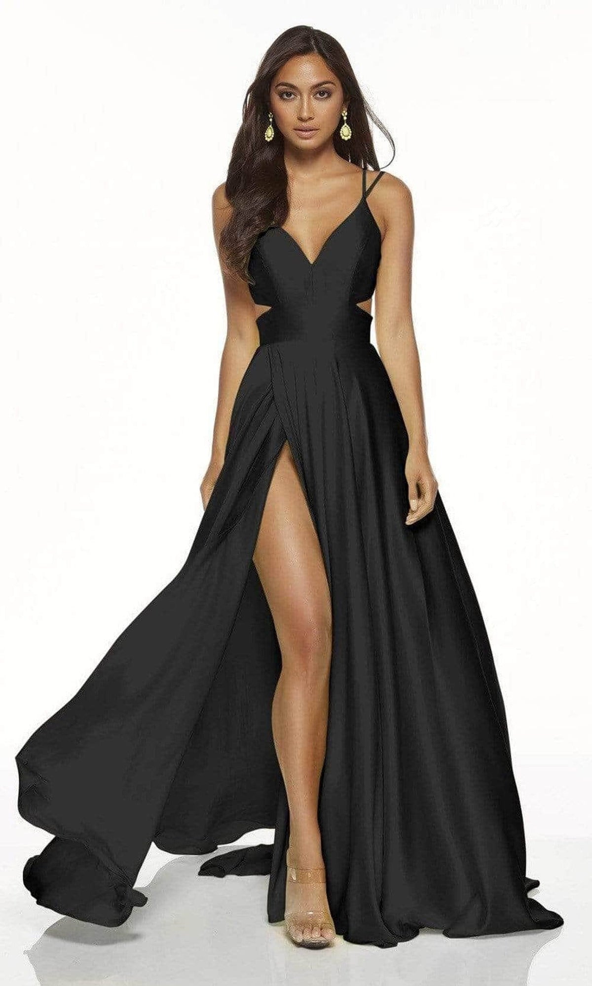 Alyce Paris 60453 - Cut Out V-Neck Evening Gown