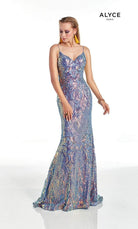 Alyce Paris 60939 - Sweetheart Patterned Sequin Prom Dress - designer evening gown at Silhouette Dresses