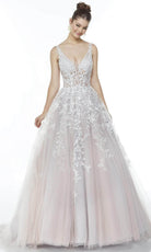 Alyce Paris 61106 - Embroidered Scoop Neck Evening Dress - designer evening gown at Silhouette Dresses
