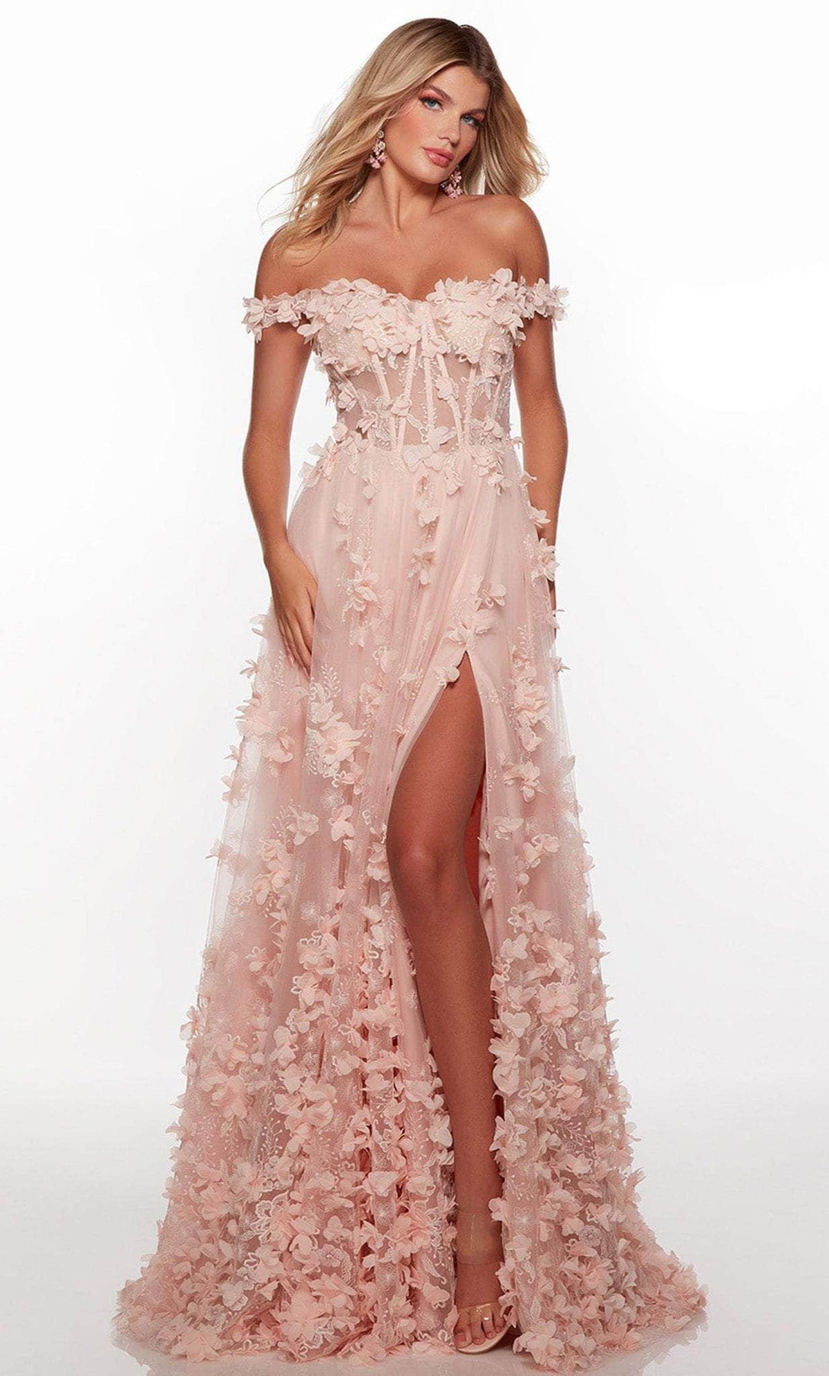 Alyce Paris 61308 - Floral Plus Size Prom Dress