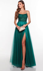 Alyce Paris 61325 - Lace Applique Prom Dress - back view