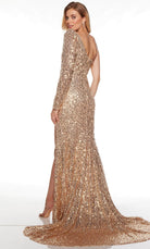 Alyce Paris 61376 - One Sheer Long Sleeve Evening Gown