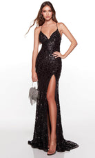 Alyce Paris 61377 - Sleeveless Lace-Up Back Evening Gown - designer prom dress at Silhouette Dresses