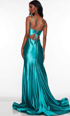 Alyce Paris 61436 - Knotted Deep V-Neck Classic Prom Gown - view 4