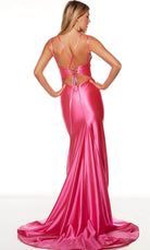 Alyce Paris 61436 - Knotted Deep V-Neck Classic Prom Gown - view 6