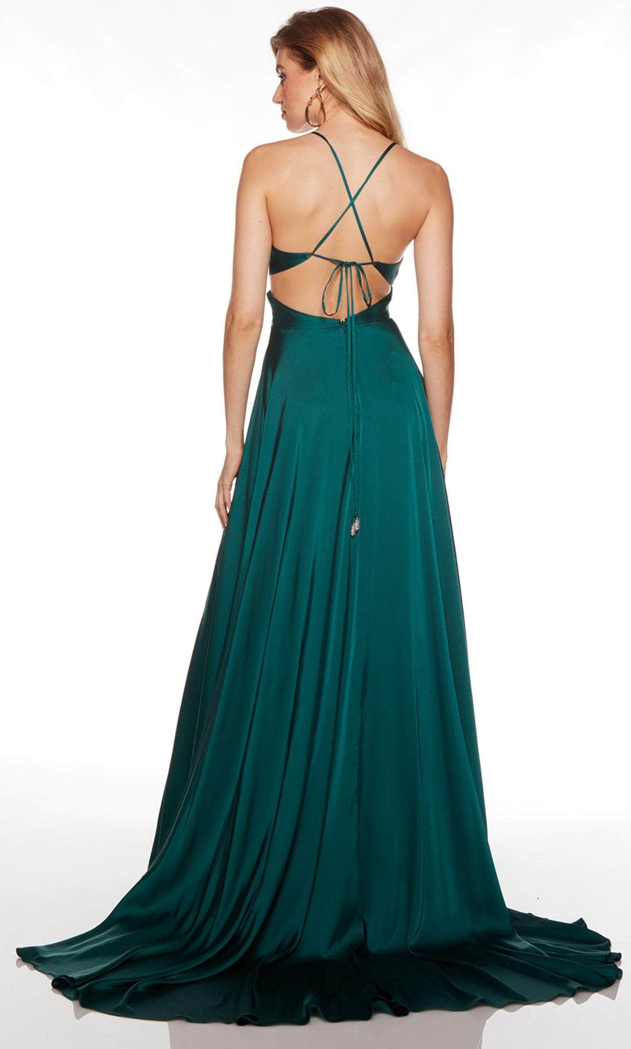 Alyce Paris 61460 - Deep V-Neck Cutout Prom Gown - view 7