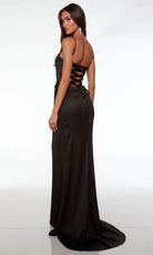 Alyce Paris 61485 - V-Neck Corset Satin Prom Gown