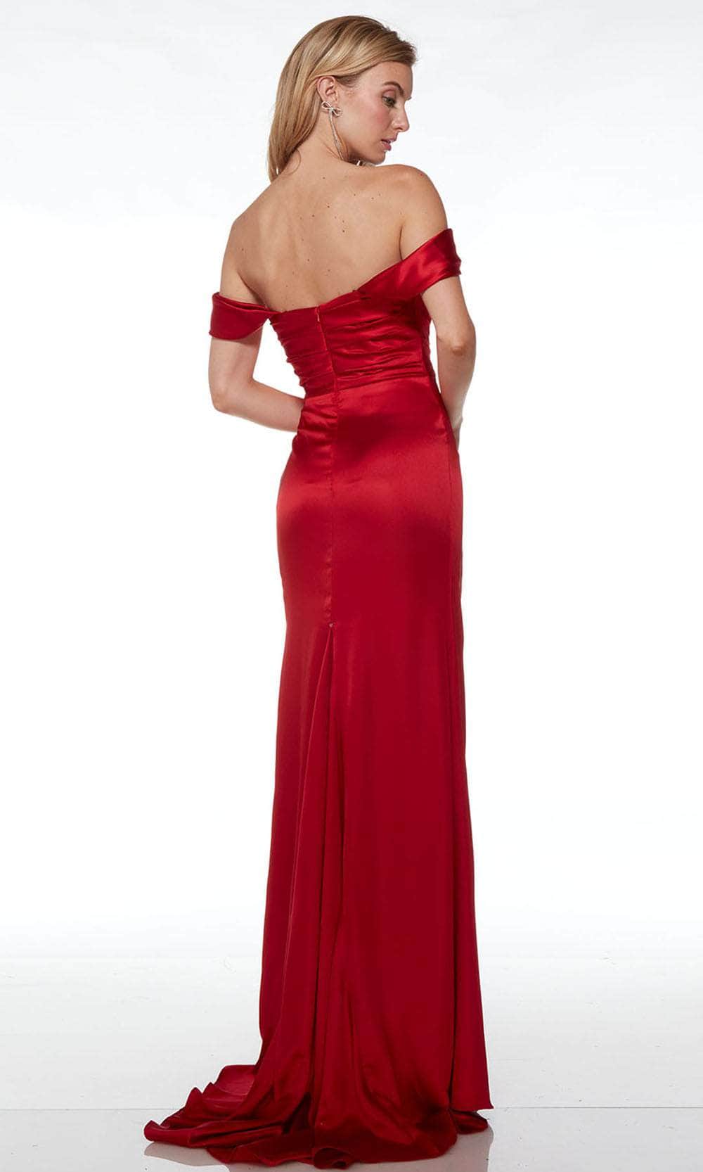 Alyce Paris 61571 - Draped Satin Prom Dress - view 4