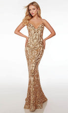 Alyce Paris 61677 - Sequin Embellished Mermaid Prom Dress