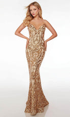 Alyce Paris 61677 - Sequin Embellished Mermaid Prom Dress - designer prom dress at Silhouette Dresses