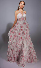 Alyce Paris 61730 - Floral Print A-Line Gown