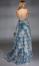 Alyce Paris 61730 - Floral Print A-Line Gown
