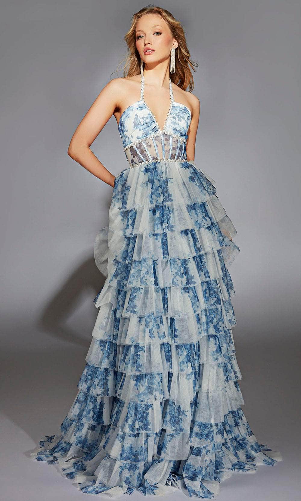 Alyce Paris 61730 - Floral Print A-Line Gown - designer prom dress at Silhouette Dresses