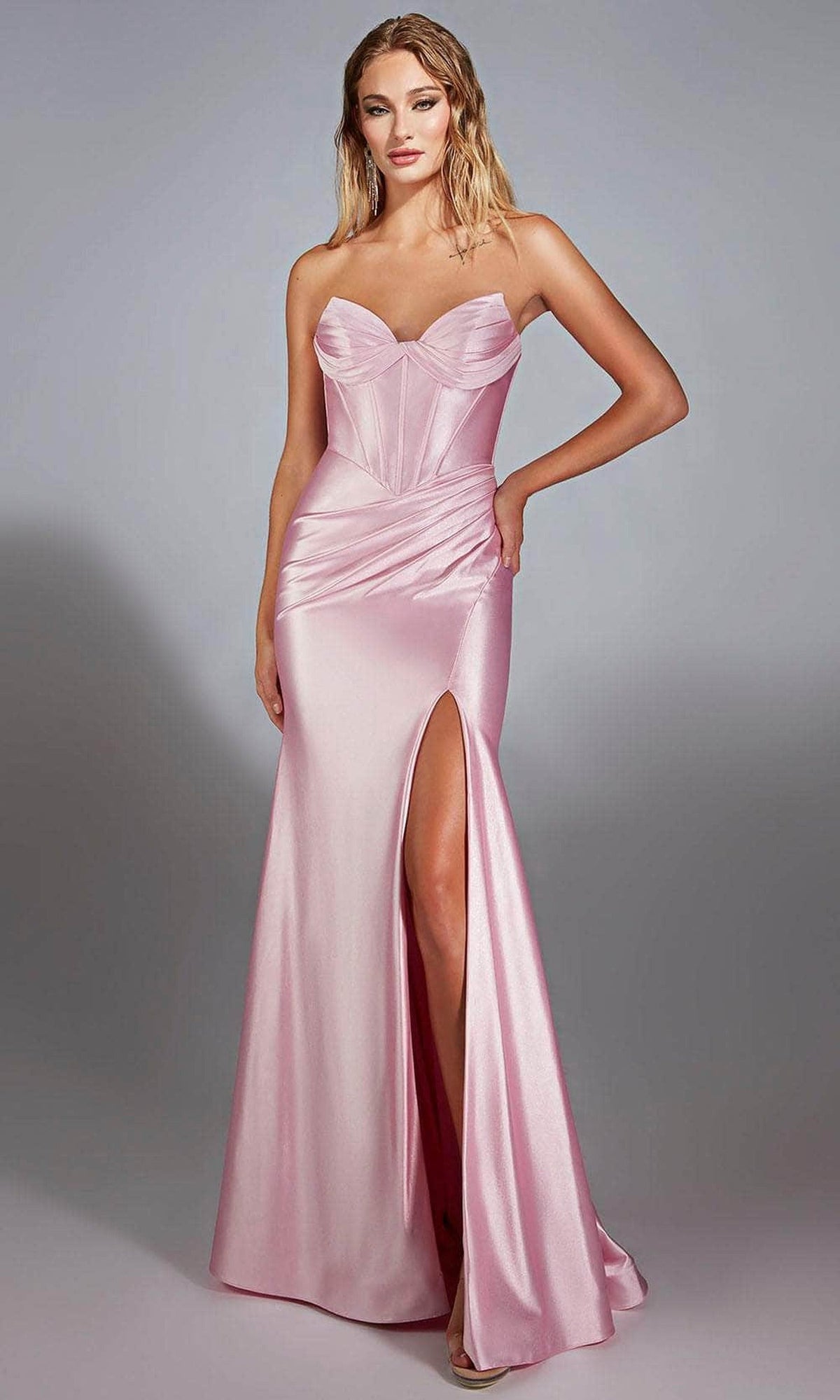 Alyce Paris 61733 - Metallic Strapless Sheath Gown