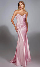 Alyce Paris 61733 - Metallic Strapless Sheath Gown - designer prom dress at Silhouette Dresses