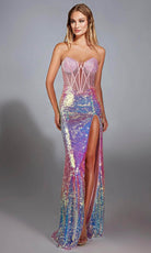 Alyce Paris 61734 - Ombre Sequin Sheath Gown