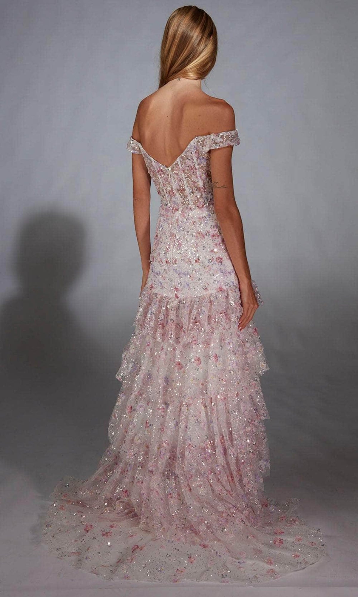 Alyce Paris 61736 - Floral Sequin Sweetheart Trumpet Gown