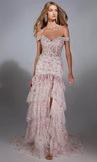 Alyce Paris 61736 - Floral Sequin Sweetheart Trumpet Gown