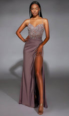 Alyce Paris 61741 - Sweetheart Beaded Corset Sheath Gown