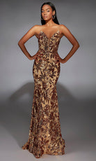 Alyce Paris 61755 - Embroidered Sequin Fitted Gown