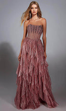 Alyce Paris 61762 - Strapless Glitter Tulle A-Line Gown