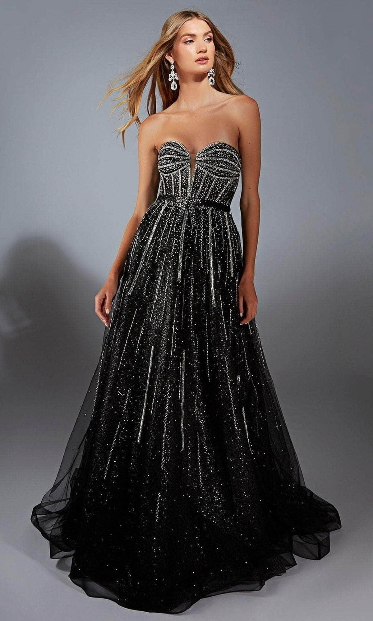 Alyce Paris 61770 - Glitter Strapless A-Line Gown