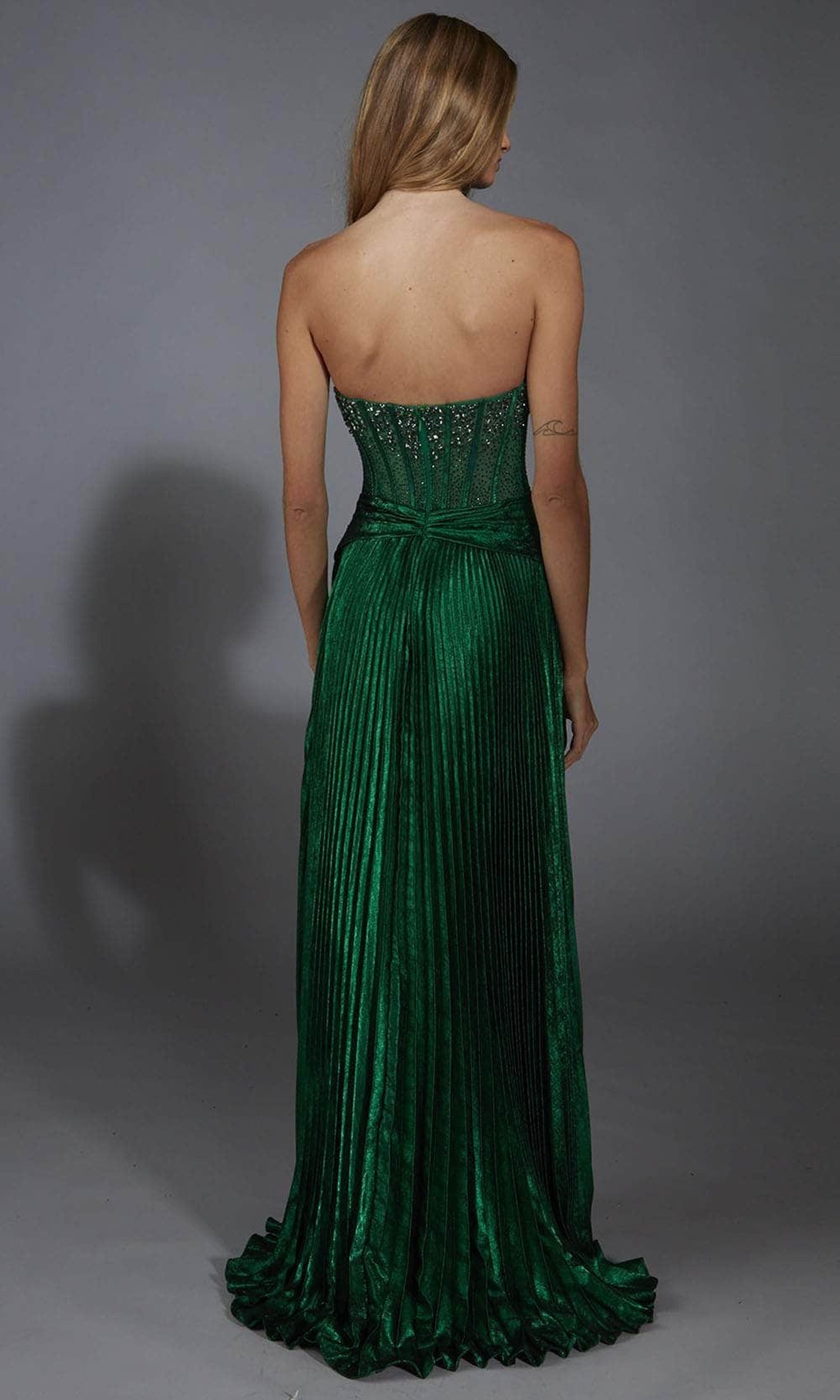 Alyce Paris 61789 - Metallic Foil A-Line Scoop Dress
