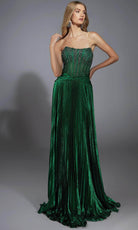 Alyce Paris 61789 - Metallic Foil A-Line Scoop Dress