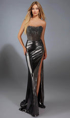Alyce Paris 61817 - Strapless Beaded Metallic Gown - designer prom dress at Silhouette Dresses