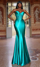 Alyce Paris 61851 - Sleek Strapless Sheath Gown