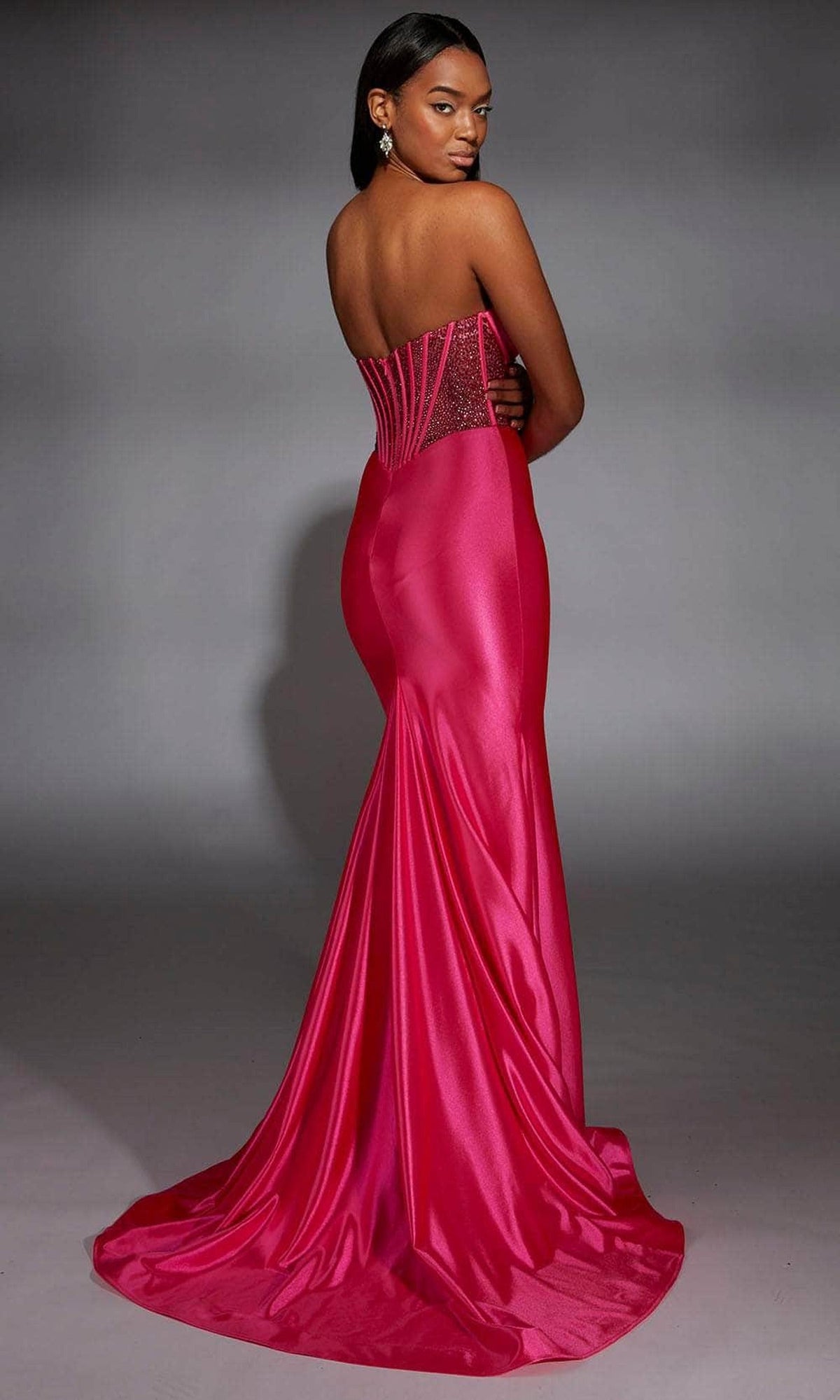 Alyce Paris 61851 - Sleek Strapless Sheath Gown