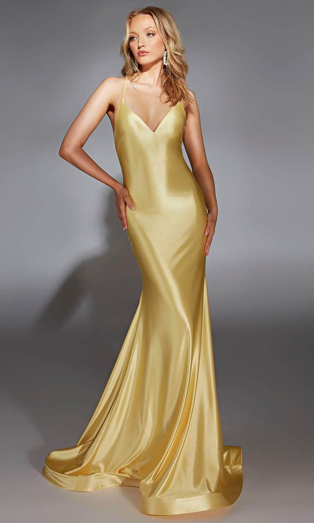 Alyce Paris 61966 - Trumpet Gown with Train - view 5